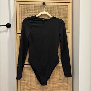 SHEIN black long sleeve basic bodysuit